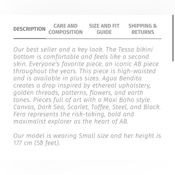 Agua Bendita Tessa Bikini Bottom in Blue/Green Size XL (Brand New, Never Worn) - Picture 10 of 11